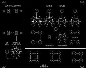 Eurorack Module CP3/CP3A console panel from Fitzgreyve Synthesis