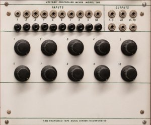 Buchla Module Voltage Controlled Mixer Model 107 from Other/unknown