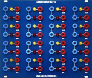 Serge Module Analog Logic Gates from Low-Gain Electronics