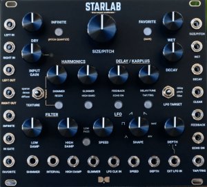 Eurorack Module Dusty Clouds - STARLAB Matte Black / Gold panel from Other/unknown