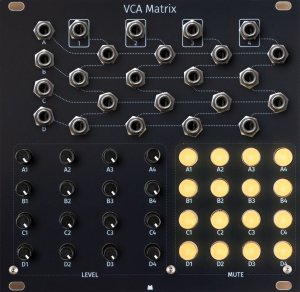 Eurorack Module VCA Matrix - Black Panel from Mörk Modules
