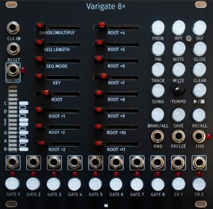 Eurorack Module Varigate 8+ - Black Panel from Mörk Modules