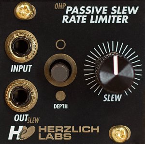 Eurorack Module 0hp Passive Slew Rate Limiter from Herzlich Labs