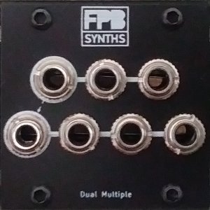 Eurorack Module 1U Dual Multiple from FPB