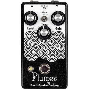 Pedals Module Plumes Small Signal Shredder Overdrive Effects Pedal Level 1 Black Sparkle from EarthQuaker Devices