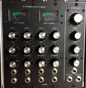 MU Module VC Panning Mixer W/Output Module from YuSynth