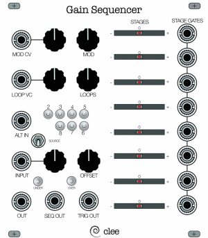 Eurorack Module clee Looping Gain Sequencer from Other/unknown