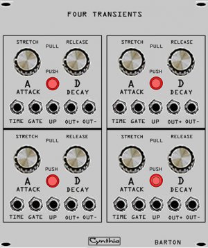 Eurorack Module Four Transients from Cynthia