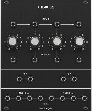 Eurorack Module CP35 Attenuators from Behringer