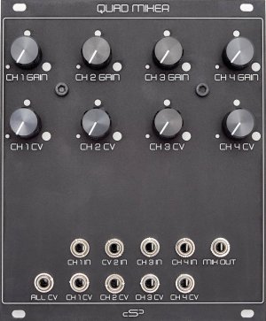 Eurorack Module Quad Mixer/VCA from Seismic Industries