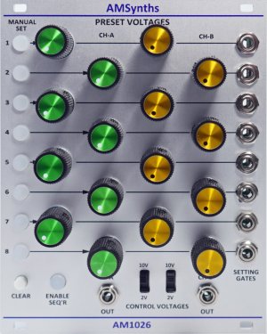 Eurorack Module AM1026 Preset Voltages from AMSynths