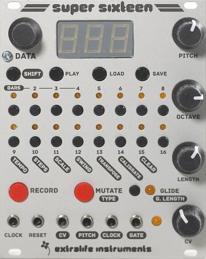 Eurorack Module Super Sixteen from Extralife Instruments