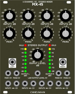 Eurorack Module MX-4S from Cwejman