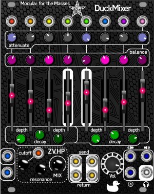 Eurorack Module Duck Mixer from Modular for the Masses