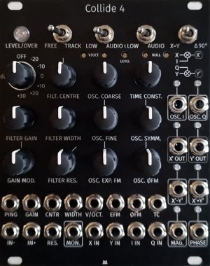 Eurorack Module Collide 4 - Black Panel from Mörk Modules