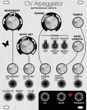 Eurorack Module BMC003 Barton CV Arpeggiator Clarke Panel from synthCube