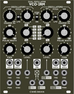 Eurorack Module VCO-2RM from Cwejman