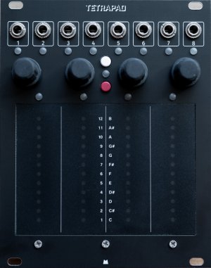 Eurorack Module Tetrapad - Black Panel from Mörk Modules