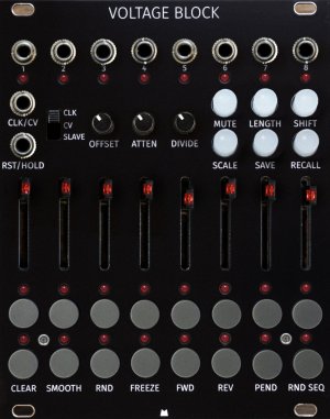 Eurorack Module Voltage Block - Black Panel from Mörk Modules