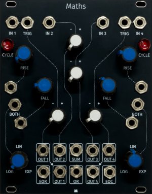 Eurorack Module Maths - Black Panel from Mörk Modules
