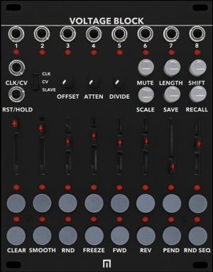 Eurorack Module Voltage Block (Black Panel) from Malekko Heavy Industry