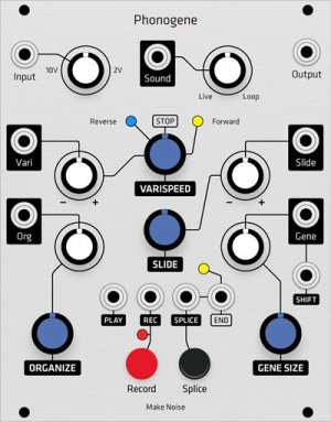 Eurorack Module Make Noise Phonogene (Grayscale panel) from Grayscale