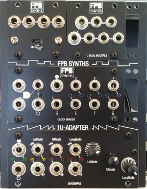 Eurorack Module 1U-Adapter from FPB