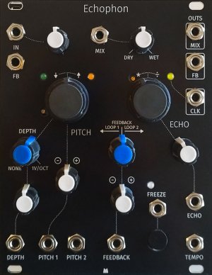 Eurorack Module Echophon - Black Panel from Mörk Modules