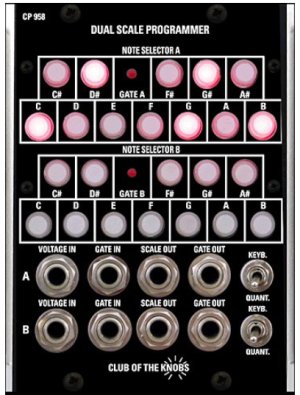 MU Module CP 958 Dual Scale Programmer from Club of the Knobs