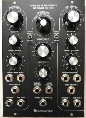 MU Module 517 Coupled Dual HP/LP VCF from Moon Modular