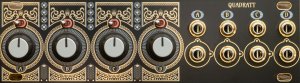 Eurorack Module Quadratt 1U - Damascene - Black Panel from Mörk Modules