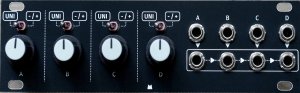 Eurorack Module Quadratt 1U Black Panel from Other/unknown