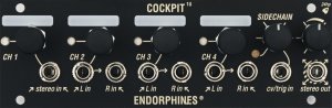 Eurorack Module Cockpit 1U (black) from Endorphin.es