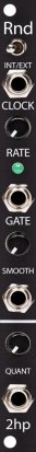 Eurorack Module Rnd v2 (Black Panel) from 2hp