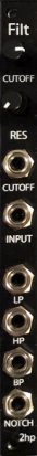 Eurorack Module Filt (Black) from 2hp