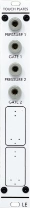 Serge Module Dual Touch Plates from Low-Gain Electronics