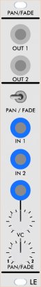 Serge Module Pan/Fade from Low-Gain Electronics