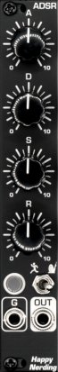 Eurorack Module ADSR black from Happy Nerding