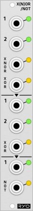 Eurorack Module Discrete XNOR/XOR/NOT from RYO