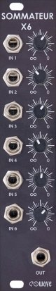 Eurorack Module Sommateur X6 Black Edition from Eowave