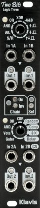 Eurorack Module Two Bits (Black panel) from Klavis