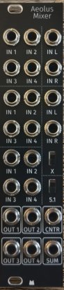 Eurorack Module Aeolus Mixer - Shakmat - Black Panel from Mörk Modules
