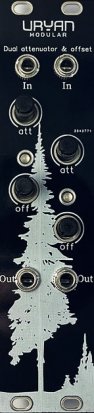 Eurorack Module Uryan Modular Dual attenuator & offset from Other/unknown