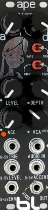 Eurorack Module TEST Accented Percussion Envelope Module (APE) from Blue Lantern Modules