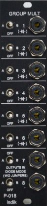 Eurorack Module P-018 Grouped multiple / OR  from Ladik