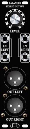 Eurorack Module XLR Balanced Stereo Output from L-1