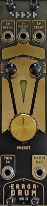 Eurorack Module Error Drum Gold Mk2 from Error Instruments