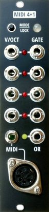 Eurorack Module MIDI 4+1 from joeSeggiola