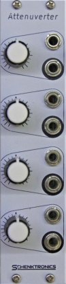 Eurorack Module Attenuverter from Schenktronics