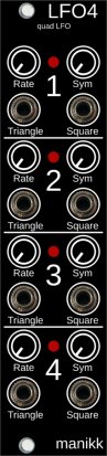 Eurorack Module LFO4 from Manikk